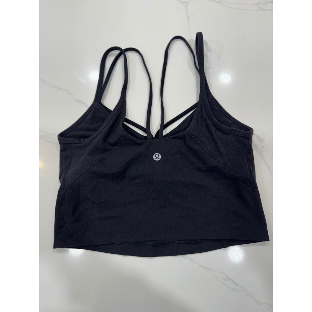 Lululemon Lululemon Align Strappy Ribbed Tank Top Black Size 6 - Picture 6 of 8